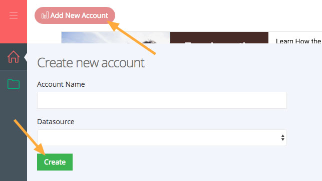 Add new account in Tradingrex