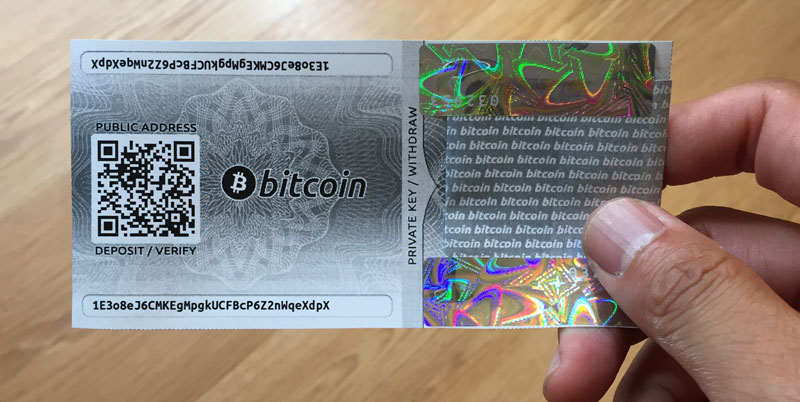Bitcoin paper wallet