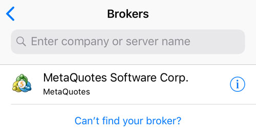 Search for brokers