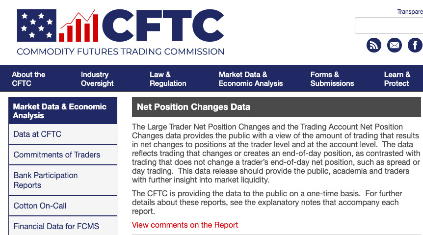 Commitments of traders report 
