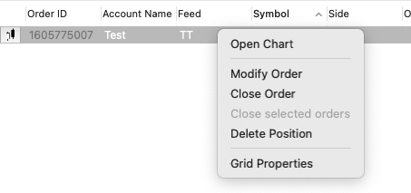 Close ThinkTrader trade