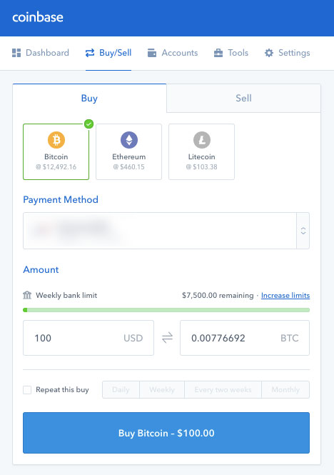 Coinbase buy