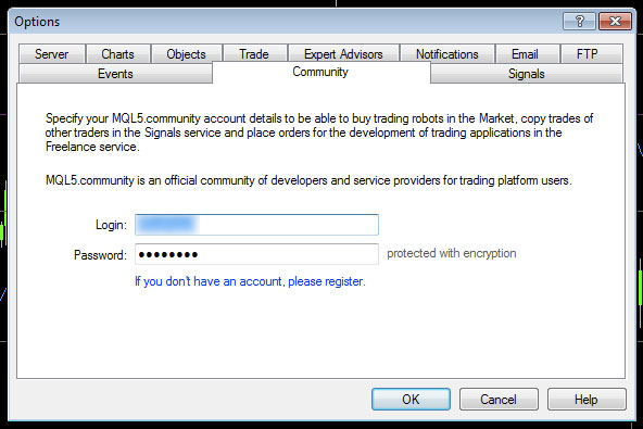 Community login
