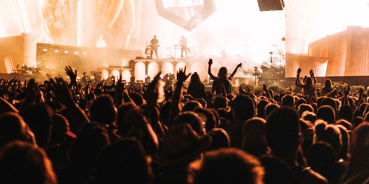 Fun rock concert