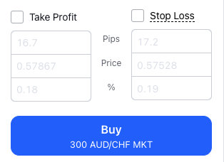 Enter a Trade on TradingView