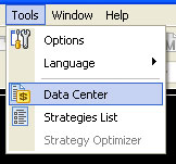Data center in Forex Tester 2
