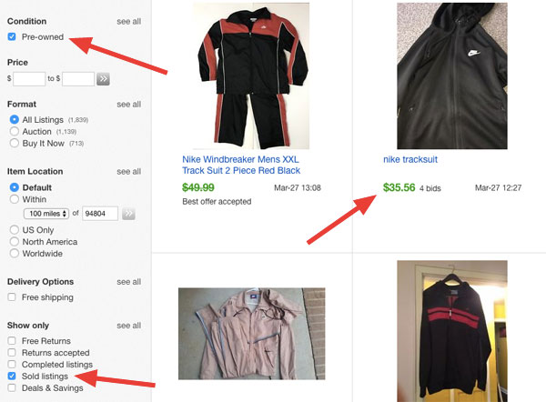 Ebay screenshot