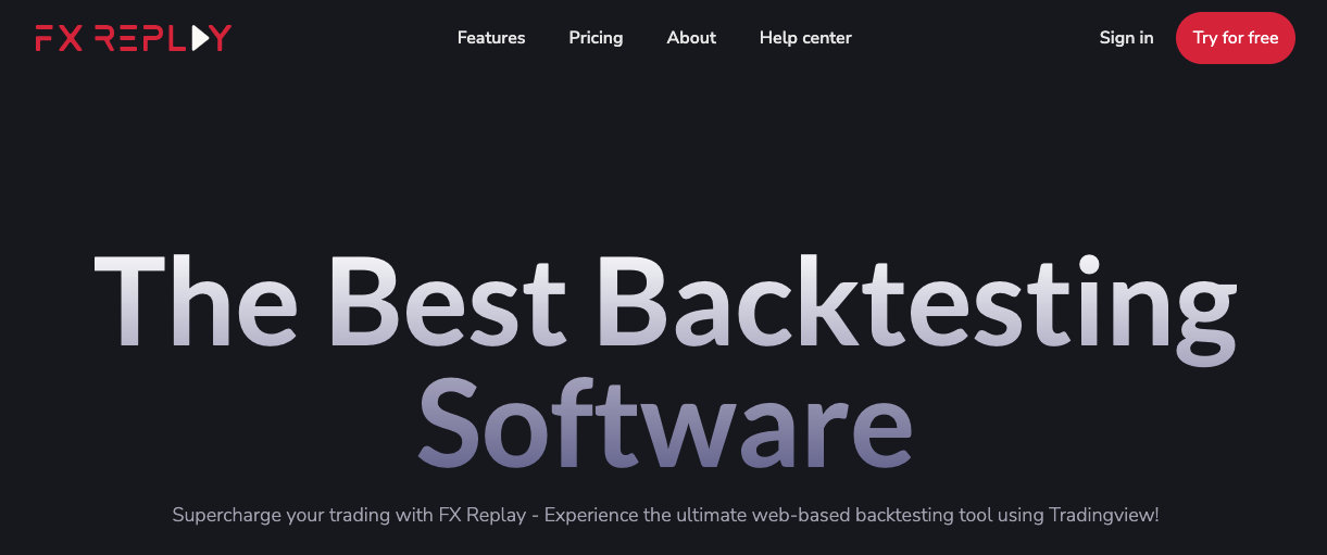 FX Replay backtesting software