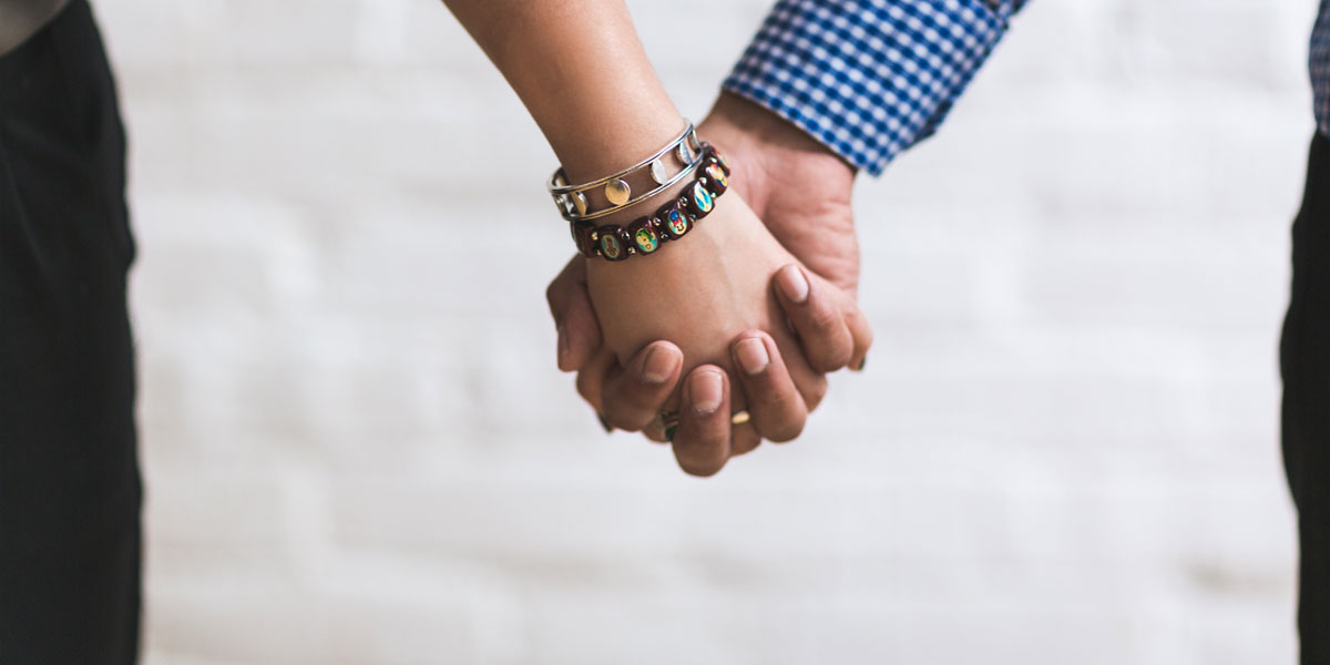 Holding hands