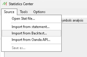 Import backtest