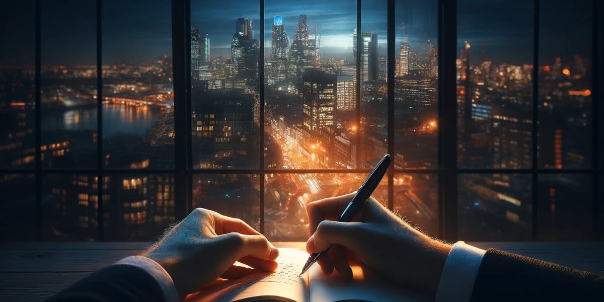 Journaling at night