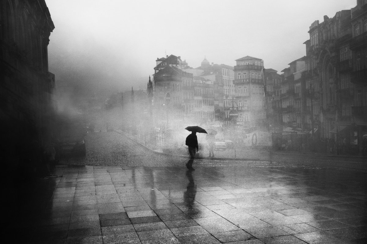 Man on street