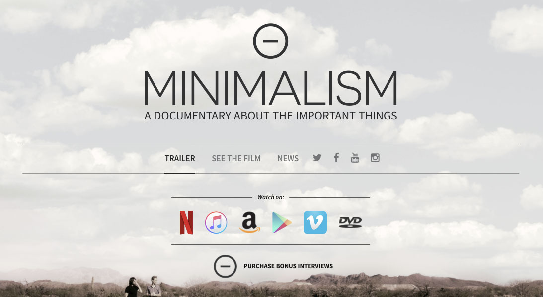 Minimalism Movie