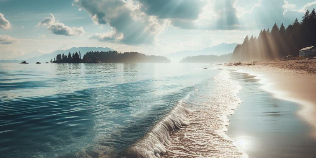 Ocean shoreline
