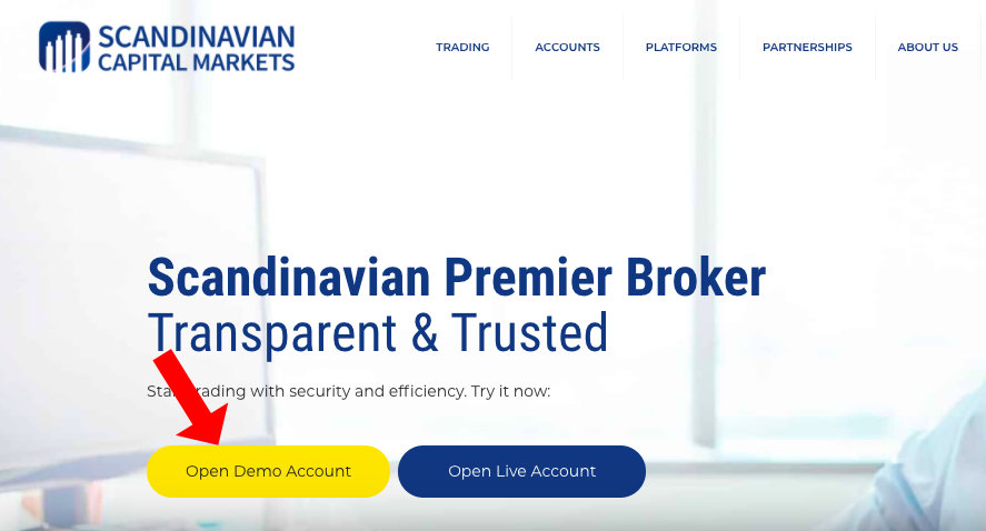 Open demo Forex account