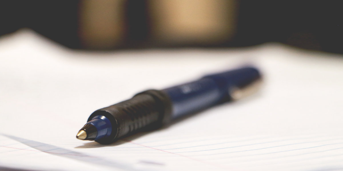 Pen and paper