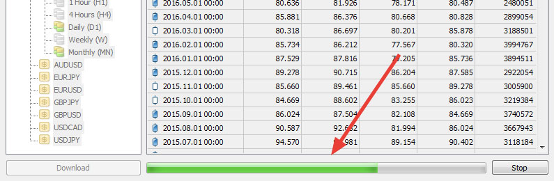 Download progress bar