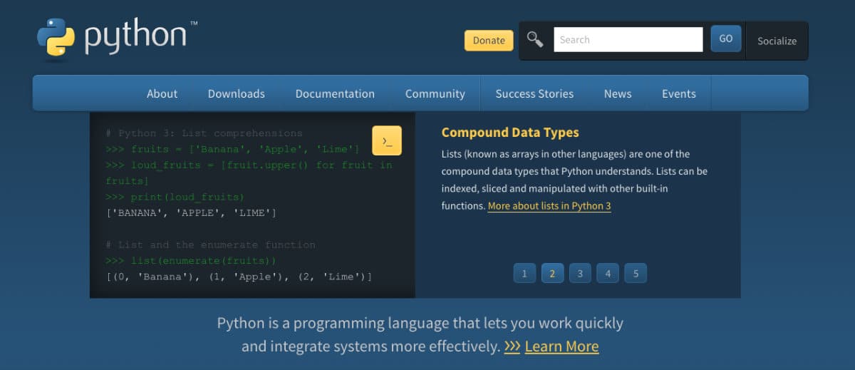 Python programming language