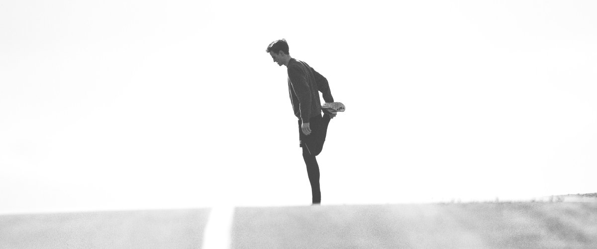 Man stretching