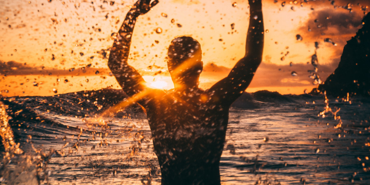 Surfer at the beach