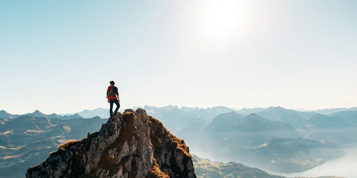 Top of the mountain