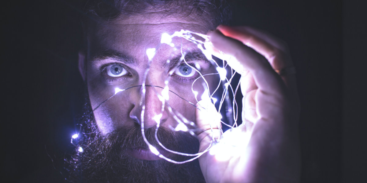 Trader with lights