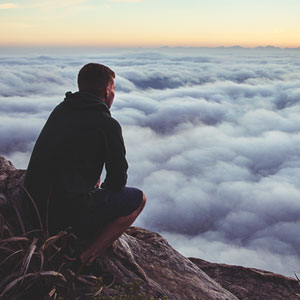 A trader on mountain