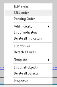 trading menu