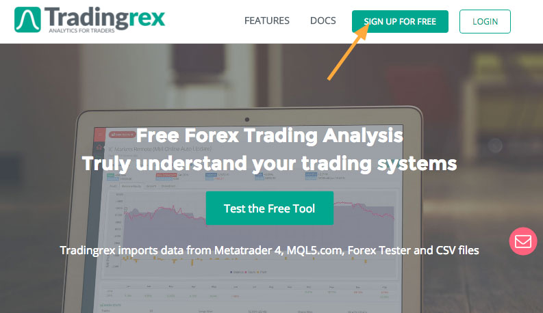 How to sign up for Tradingrex