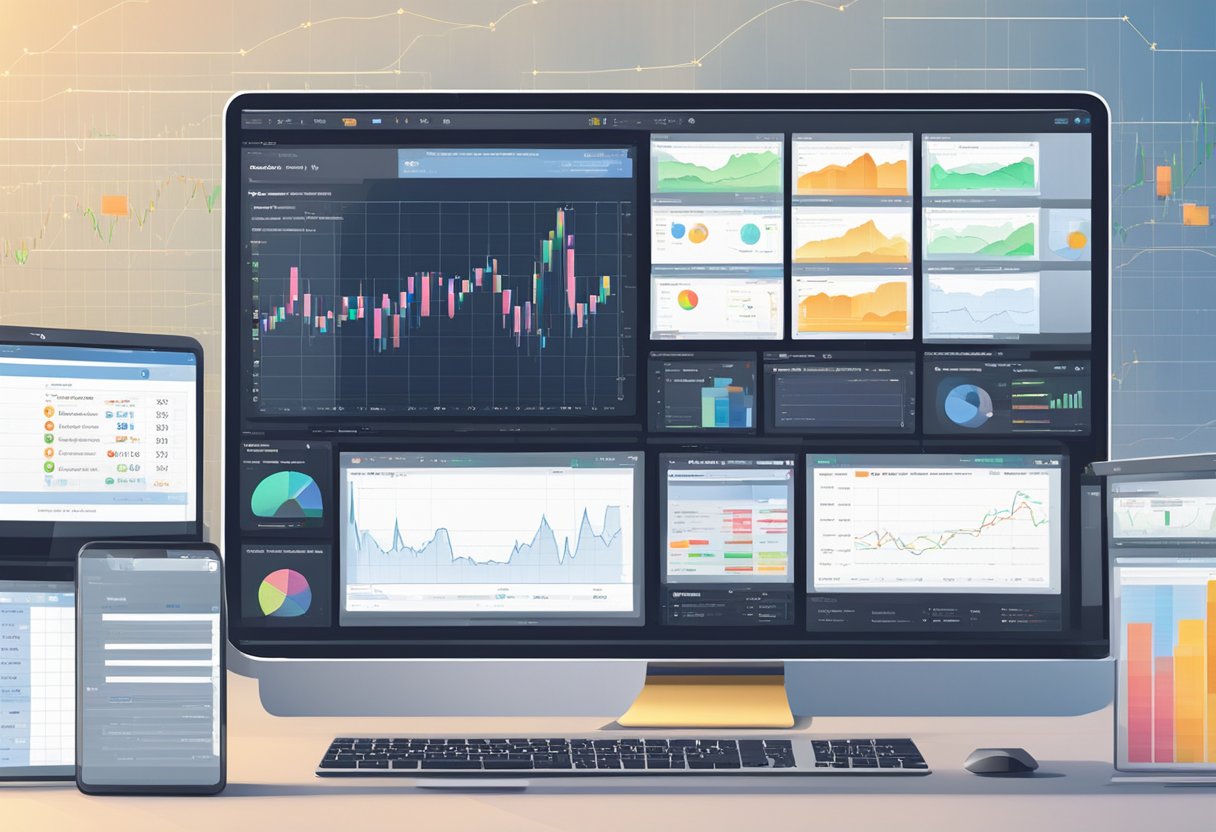 Trading computer with backtesting software