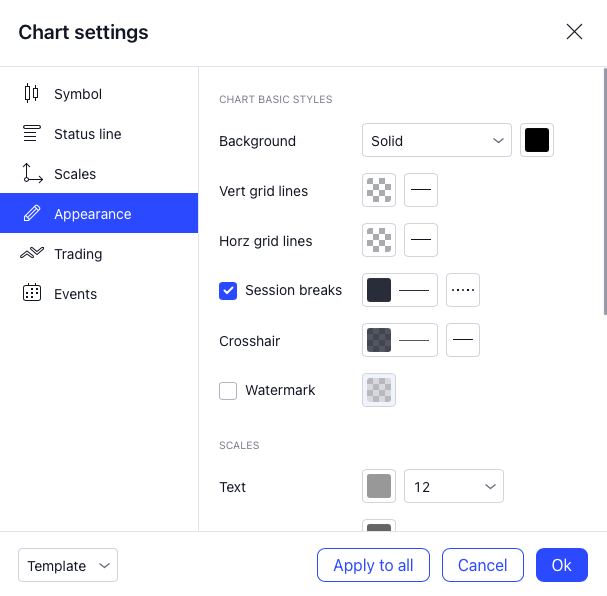period separators in settings