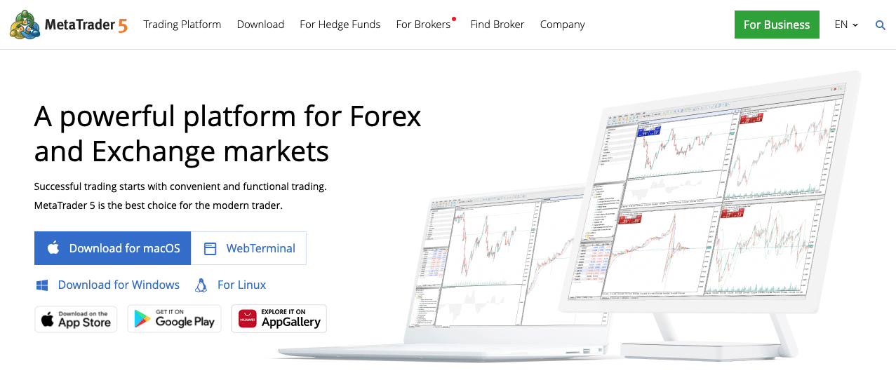 MetaTrader 5 website